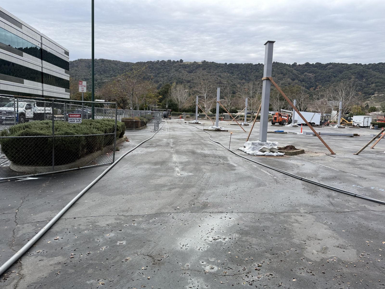 Parking lot sawcut — Pleasanton